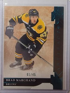 2019-20 Upper Deck Artifacts - Stars Aqua #116 Brad Marchand /45