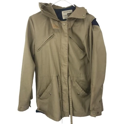 Chaqueta Sears Vintage Mujer 10 Marrón Cremallera Completa Abrigo Damas Exterior Con Capucha * Foto 1 de 4