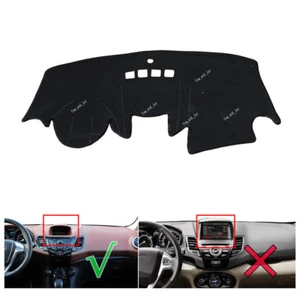 Black LHD Car Dashboard Carpet Sun Cover Mat Pad For Ford Fiesta 2009- 2017 - Bild 1 von 5