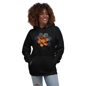 Cryptic Rick Art - Unisex Hoodie - Flower Art - Bild 1 von 13