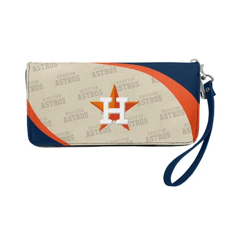 Houston Astros MLB Curve Zip Organizer Ladies Wallet Cover