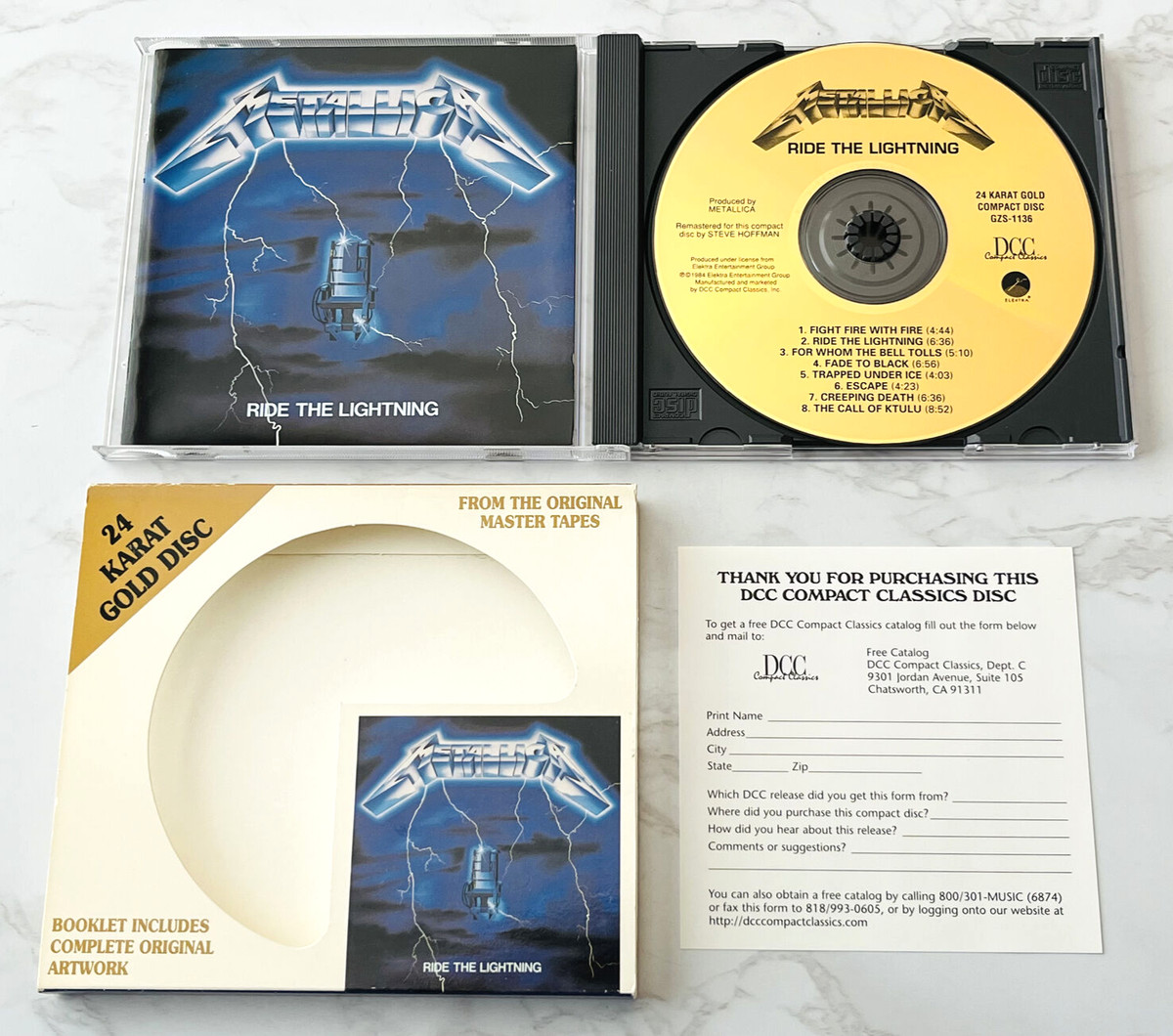 Metallica Rock 24k Gold Disc Music CDs for sale | eBay