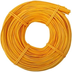 Peddigrohr Korb Flechtmaterial Ø 2,5mm 250gr Rolle - Gelb - Sonnengelb - Bild 1 von 2