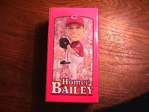2010 CINCINNATI REDS HOMER BAILEY  BOBBLEHEAD  IN ORG. BOX " FIRST DOLL" Cover