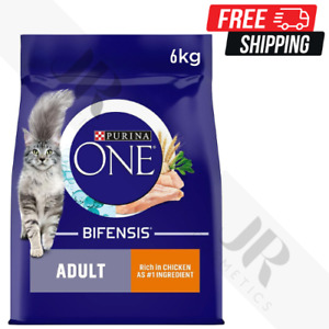 Purina One Dry Cat Food Adult | CHICKEN FLAVOUR | Healthy Digestion & Energy 6KG