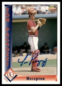 1993 Pacific Spanish Tom Pagnozzi Auto Cardinals #299 Signed Autograph Beckett - Picture 1 of 2