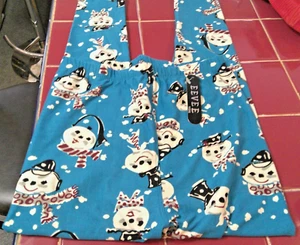 Girls Blue Eevee Christmas Leggings size L/XL/Snowman - Picture 1 of 3