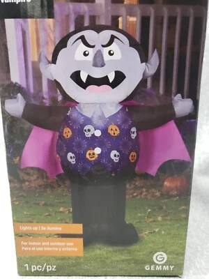 Gemmy Halloween Vampire Airblown Inflatable NIB 3.5 feet tall Lighted