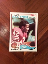 1982 Topps San Francisco 49ers Ronnie Lott Rookie Card 486