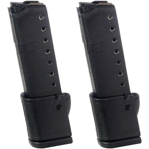 ProMag (2 Pack) 10-Round Magazine for GLOCK Model 42 G42 .380 ACP, GLK 11, Black - Picture 1 of 2