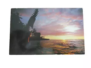 Sunset on Kona Coasdt Hawaii Unposted Postcard - Picture 1 of 2