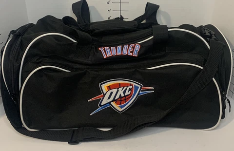 Oklahoma City Thunder NBA Duffel Bag Basketball Undeniable Black Cover