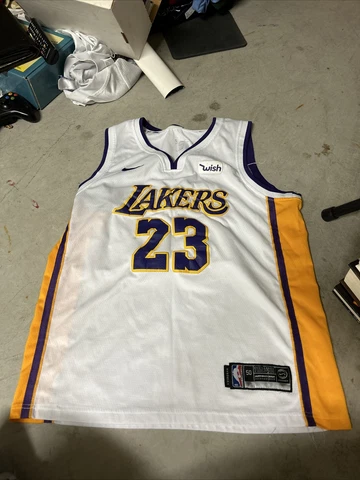 Lakers LeBron James Nike White 2022/23 Swingman Jersey City Edition SEE DETAILS Cover
