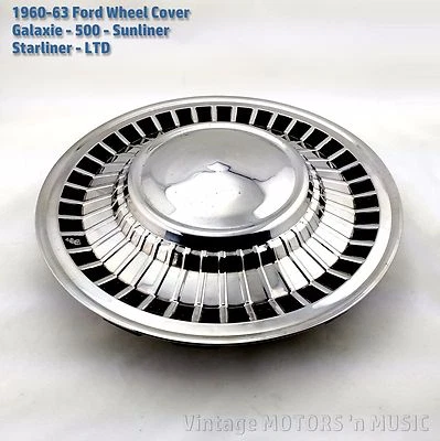 Cubierta de rueda Ford 1960-1963 14" muy buena GALAXIE-FAIRLANE-SUNLINER C1AA-1130-C Foto 1 de 4