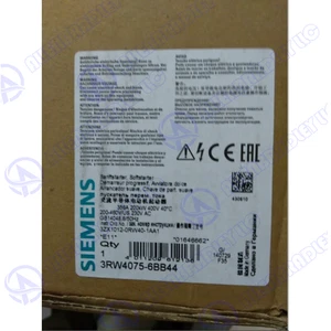 3RW4075-6BB44 Siemens Soft Starter Expedited Shipping UPS Express Spot Goods ZR - Picture 1 of 6