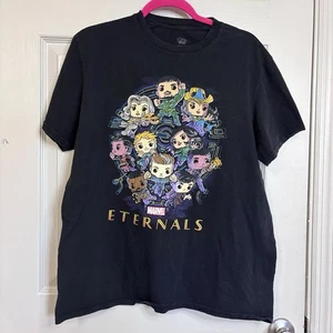 Funko Pop Tees Marvel Eternals Large T-Shirt Black Kids - Picture 1 of 6