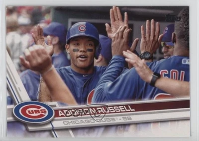 2017 Topps Image Variation SSP (Dugout High-Fives) Addison Russell #263 - Image 1 of 2