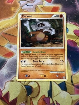 CUBONE 60/102 - NON-HOLO - COMMON - TRIUMPHANT - 2010 Pokemon Card - LP - Image 1 of 2