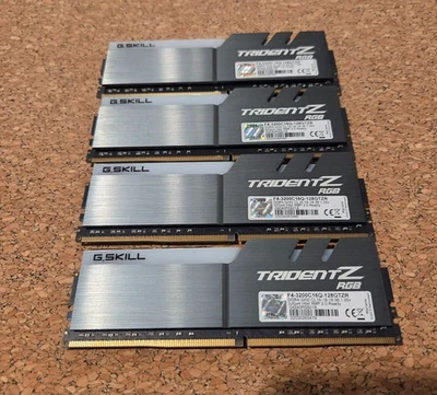G.SKILL TridentZ RGB Series 128GB (4 x 32GB) RAM F4-3200C16Q-128GTZR - Image 1 of 2