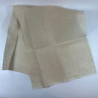 Linen Cross Stitch Fabric 28 Count  27” X 12” Cream Embroidery Stitching - Image 1 of 4