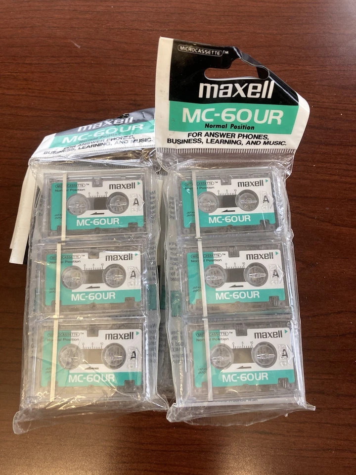 Paquete de 3 microcassettes Maxwell, MC60-UR, (nuevos) Foto 1 de 1