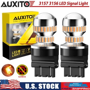 AUXITO 3157 4014 SMD 54-LED Señal de giro Aparcamiento DRL Bombillas Lámpara de freno Ámbar - Imagen 1 de 22