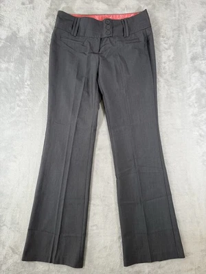 Joe Benbasset Dress Pants Women's 7 Dark Grey Flat Front 31” Inseam - Image 1 of 4