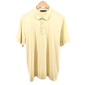 TravisMathew Pima Cotton Blend Polo Shirt Sz XL Light Yellow Heather Golf Preppy - Picture 1 of 13