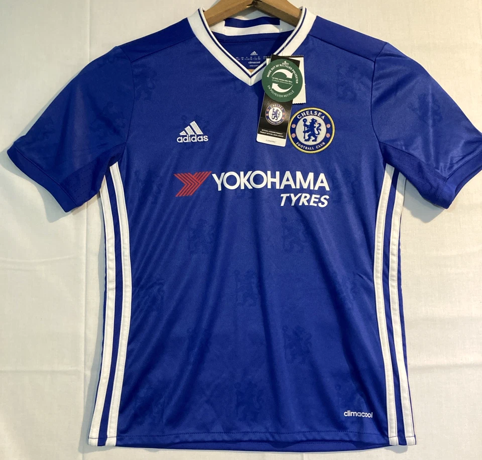 Adidas FC Chelsea Blue Yokohama Tyres Soccer Shirt Jersey Youth Medium