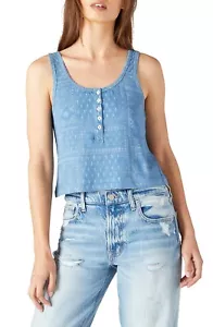 Lucky Brand Boy Tank - Women's Clothing Tops Tank Top in Indigo Stripe, Size xs - Picture 1 of 1