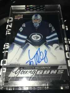 CONNOR HELLEBUYCK YOUNG GUNS CLEARCUT AUTO SP RC UPPER DECK 2019 /20 CLEAR CUT - Picture 1 of 1