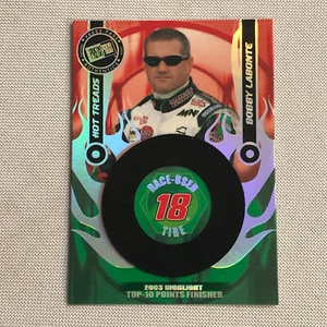 2004 Press Pass Hot Treads Tire Relic Card Bobby Labonte NASCAR - Picture 1 of 8