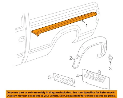 Moldura superior exterior clásica GM OEM 04-07 Sierra 1500 15932240 Foto 1 de 2