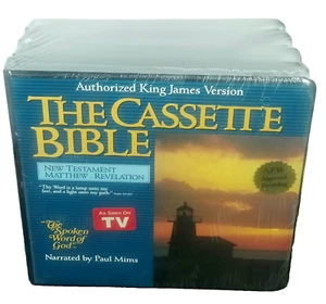 The Bible 48 Cassette Tape Complete Set King James Old New Testament Word of God - Picture 1 of 6