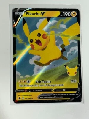 Pikachu V SWSH143 SWSH: Sword & Shield Promo Cards Holo - Image 1 of 3