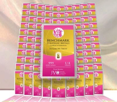 WOW 100 BARS 1/60 gram GOLD BULLION BARS X 100 PURE 24K SUPER PREPPERS PACK 10g - Image 1 of 4