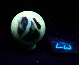 Fluorescent Orange Calcite 44mm Collection Sphere 5106 - Picture 1 of 12