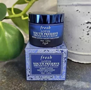 FRESH Lotus Youth Preserve Dream Face Cream Night Recovery 0.5oz-15ml New No Box - Picture 1 of 2