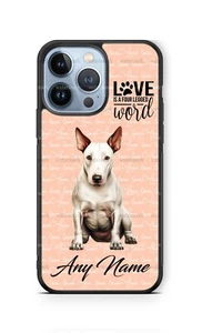 Personalized Bull Terrier Dog Face Pet Phone Case Cover fits iPhone Samsung gift - Picture 1 of 10