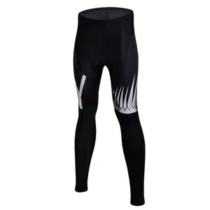 Black Men's Cycling Long Pants Tight Padded Bicycle Bike Pants Compression S-5XL - Picture 1 of 4