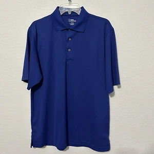 PGA Tour Men’s Polo Golf Shirt Blue Size Medium  - Picture 1 of 7