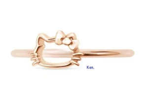 U-TREASURE Hello Kitty Sanrio Ring 14k Rotgold Japan Kawaii süß Geschenk neu kostenloser Versand - Bild 1 von 1