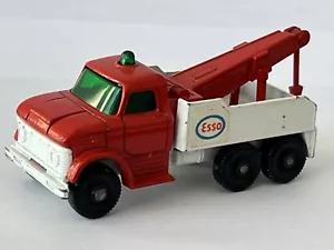 Matchbox Superfast No 71 Ford WRECKER TOW TRUCK ESSO Gasoline Oil NICE COND - Picture 1 of 10