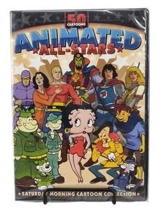 Animated All-Stars 50 Cartoons Saturday Morning Cartoon Collection (2 DVD) NEW - Picture 1 of 2