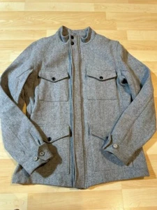 Chaqueta Gustin Field | Lana Gris | Mediana | Hecha en EE. UU. - Imagen 1 de 9