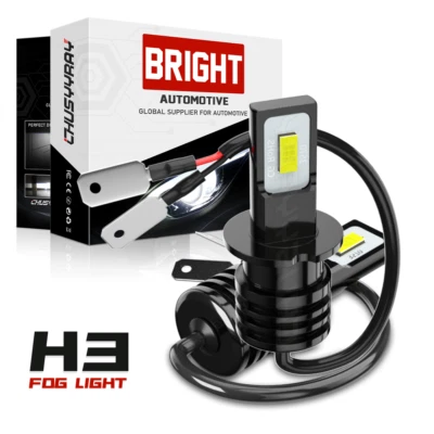 H3 Foglight For Chevy C1500 C2500 C3500 1988-1991 1993-1998 LED Fog Lights Bulbs - Image 1 of 4