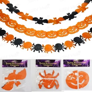 3D Folding Spider Bat Honeycomb 3M Paper Garland Halloween Party Hanging Decor - Picture 1 of 32