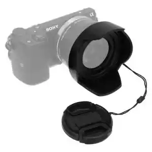 Fotodiox Umkehrbare Tulpenblüten-Gegenlichtblende mit Kappe mit 37 mm Gewinde - Picture 1 of 8