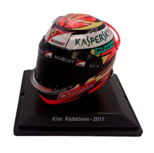 F1 Kimi Raikkonen Ferrari 2017 Rare Helmet Scale 1:5 Formula 1 + Magazine