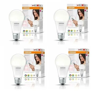 4x OSRAM Smart+ LED ZigBee E27 10W RGB tunable dimmbar EEK: G (Spektrum A bis G) - Bild 1 von 4